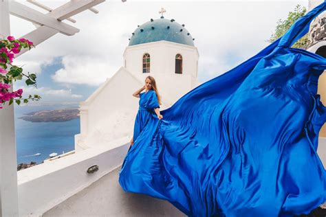 santorini flying dress photoshoot price.